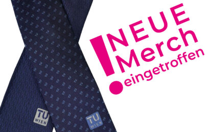 Elegante Krawatten und Seidentuch mit TU Wien Logo