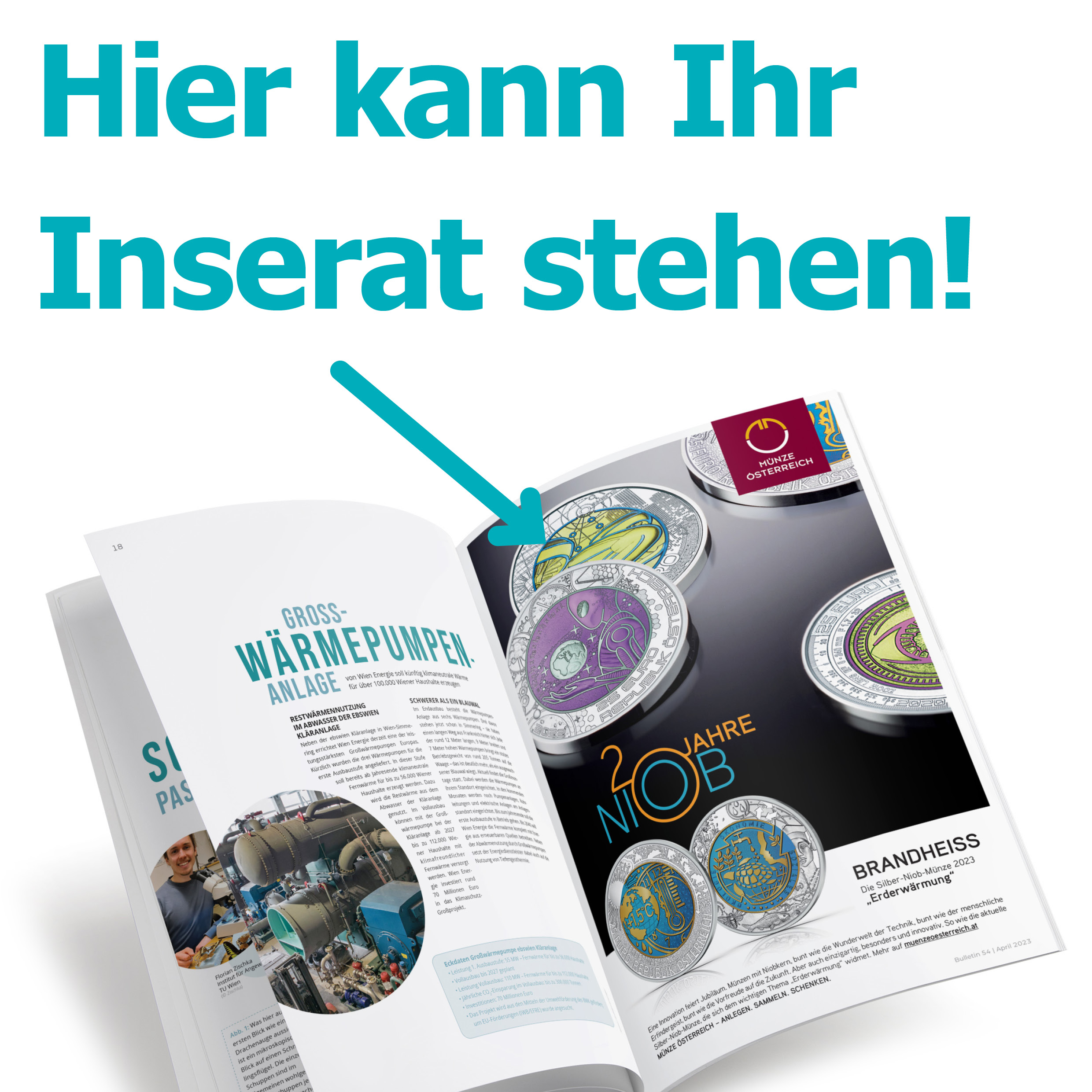 Haben Sie schon eine Anzeige im AbsolventInnenmagazin der TU Wien gebucht?